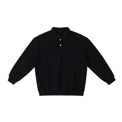Heavyweight Polo-Collar Sweatshirt
