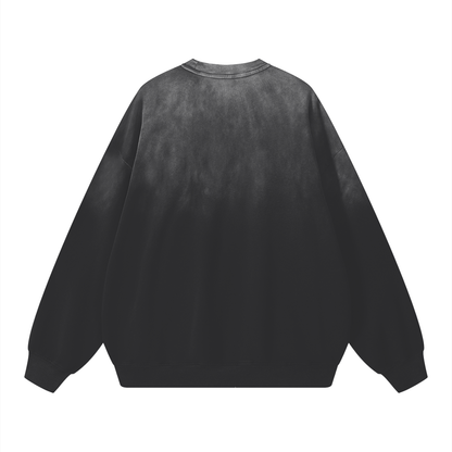 Sunfade Drop-Shoulder Cotton Sweatshirt